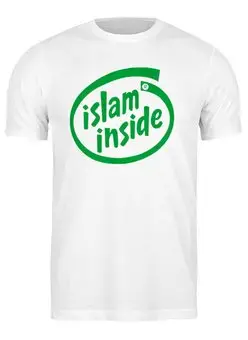 Заказать мужскую футболку в Москве. Футболка классическая Ислам внутри от Андрей Смирнов - готовые дизайны и нанесение принтов.