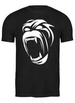 Заказать мужскую футболку в Москве. Футболка классическая Gorilla от Dzhantaev Nurbakyt - готовые дизайны и нанесение принтов.