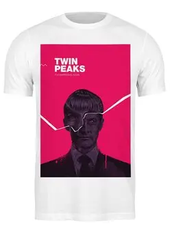 Заказать мужскую футболку в Москве. Футболка классическая Твин Пикс / Twin Peaks от kino.printio.ru - готовые дизайны и нанесение принтов.
