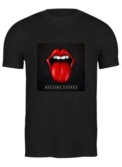 Заказать мужскую футболку в Москве. Футболка классическая The Rolling Stones от Fedor - готовые дизайны и нанесение принтов.