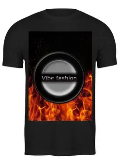 Заказать мужскую футболку в Москве. Футболка классическая Vibe Fashion от blackbulletgaming@mail.ru - готовые дизайны и нанесение принтов.
