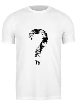 Заказать мужскую футболку в Москве. Футболка классическая XXXTentacion "?" от El Fox - готовые дизайны и нанесение принтов.