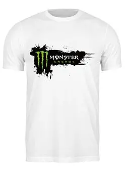 Заказать мужскую футболку в Москве. Футболка классическая monster energy от egorrko - готовые дизайны и нанесение принтов.