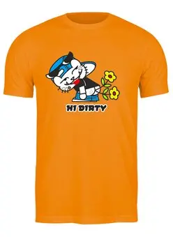 Заказать мужскую футболку в Москве. Футболка классическая Hi Dirty! от balden - готовые дизайны и нанесение принтов.
