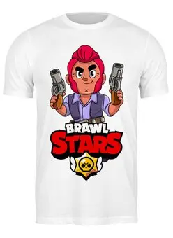 Заказать мужскую футболку в Москве. Футболка классическая BRAWL STARS COLT от geekbox - готовые дизайны и нанесение принтов.
