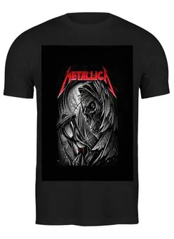 Заказать мужскую футболку в Москве. Футболка классическая Metallica от THE_NISE  - готовые дизайны и нанесение принтов.