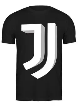 Заказать мужскую футболку в Москве. Футболка классическая Juventus | 3D Logo White (2021) от 0x000000123 - готовые дизайны и нанесение принтов.
