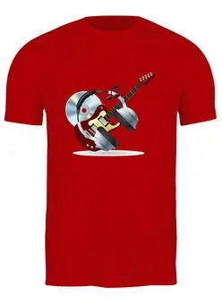 Заказать мужскую футболку в Москве. Футболка классическая Гитара  от ПРИНТЫ ПЕЧАТЬ  - готовые дизайны и нанесение принтов.