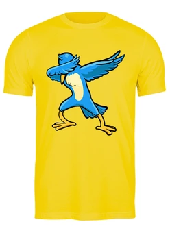 Заказать мужскую футболку в Москве. Футболка классическая Dab bird от skynatural - готовые дизайны и нанесение принтов.