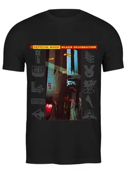Заказать мужскую футболку в Москве. Футболка классическая Depeche Mode / Black Celebration от OEX design - готовые дизайны и нанесение принтов.