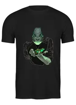 Заказать мужскую футболку в Москве. Футболка классическая FrogTransformation от ingenervolos@gmail.com - готовые дизайны и нанесение принтов.