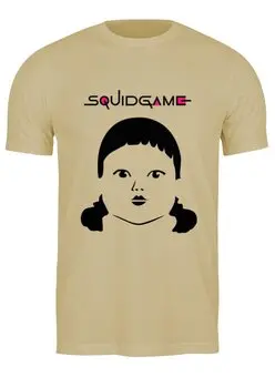 Заказать мужскую футболку в Москве. Футболка классическая Squid Game(Игра в кальмара)  от Print design  - готовые дизайны и нанесение принтов.