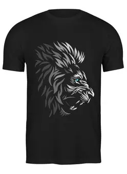 Заказать мужскую футболку в Москве. Футболка классическая Царь зверей от ISliM - готовые дизайны и нанесение принтов.