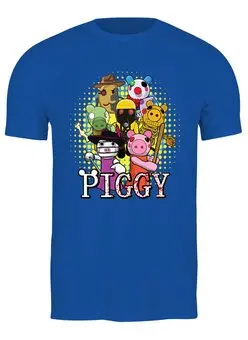 Заказать мужскую футболку в Москве. Футболка классическая Piggy от PrintGamer  - готовые дизайны и нанесение принтов.