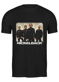 Заказать мужскую футболку в Москве. Футболка классическая Nickelback от Денис - готовые дизайны и нанесение принтов.