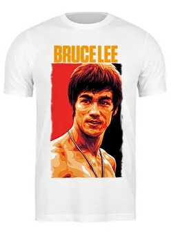 Заказать мужскую футболку в Москве. Футболка классическая Bruce Lee от Leichenwagen - готовые дизайны и нанесение принтов.