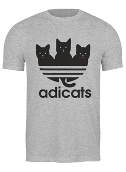 Заказать мужскую футболку в Москве. Футболка классическая Adicats от skynatural - готовые дизайны и нанесение принтов.