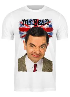 Заказать мужскую футболку в Москве. Футболка классическая Mr.Bean от Leichenwagen - готовые дизайны и нанесение принтов.