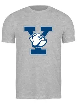 Заказать мужскую футболку в Москве. Футболка классическая Yale Bulldogs от KinoArt - готовые дизайны и нанесение принтов.