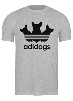 Заказать мужскую футболку в Москве. Футболка классическая Adidogs от skynatural - готовые дизайны и нанесение принтов.