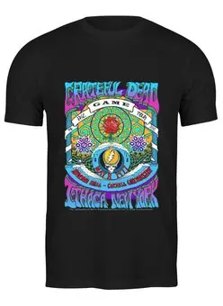 Заказать мужскую футболку в Москве. Футболка классическая Grateful Dead от Fedor - готовые дизайны и нанесение принтов.