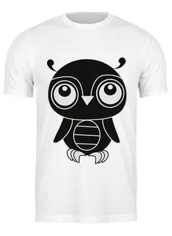 Заказать мужскую футболку в Москве. Футболка классическая Сова (Owl) от nadegda - готовые дизайны и нанесение принтов.