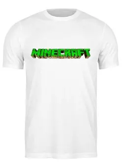 Заказать мужскую футболку в Москве. Футболка классическая Minecraft от YellowCloverShop - готовые дизайны и нанесение принтов.