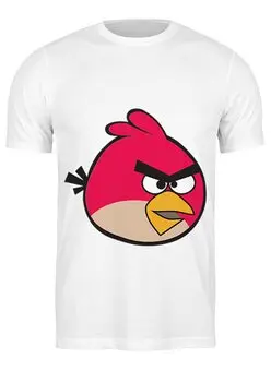 Заказать мужскую футболку в Москве. Футболка классическая Angry birds от Diana Rabinovich - готовые дизайны и нанесение принтов.