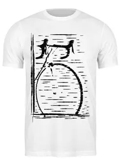 Заказать мужскую футболку в Москве. Футболка классическая Bike Wind от oneredfoxstore@gmail.com - готовые дизайны и нанесение принтов.
