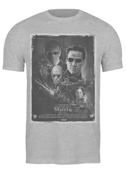 Заказать мужскую футболку в Москве. Футболка классическая Matrix / Матрица  от KinoArt - готовые дизайны и нанесение принтов.