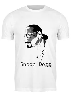 Заказать мужскую футболку в Москве. Футболка классическая Snoop Dogg от Fedor - готовые дизайны и нанесение принтов.