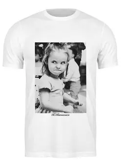 Заказать мужскую футболку в Москве. Футболка классическая Angry Girl by K.Karavaev от Design Ministry - готовые дизайны и нанесение принтов.