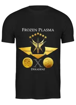 Заказать мужскую футболку в Москве. Футболка классическая Frozen Plasma / Dekadenz от OEX design - готовые дизайны и нанесение принтов.