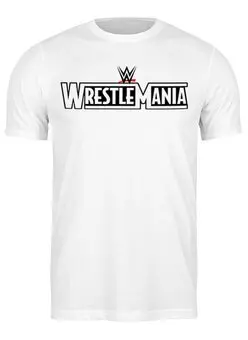 Заказать мужскую футболку в Москве. Футболка классическая WrestleMania от Leichenwagen - готовые дизайны и нанесение принтов.
