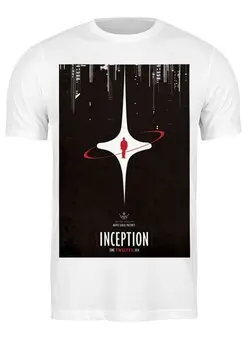 Заказать мужскую футболку в Москве. Футболка классическая Начало / Inception от kino.printio.ru - готовые дизайны и нанесение принтов.