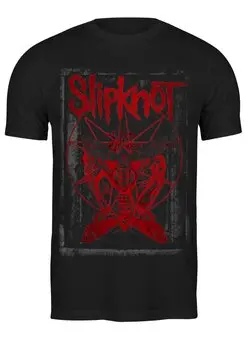 Заказать мужскую футболку в Москве. Футболка классическая Slipknot от inPrintio - готовые дизайны и нанесение принтов.