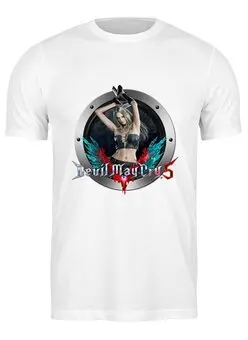 Заказать мужскую футболку в Москве. Футболка классическая Devil May Cry от THE_NISE  - готовые дизайны и нанесение принтов.