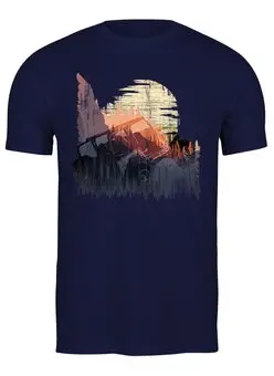 Заказать мужскую футболку в Москве. Футболка классическая  Offroad Expedition от oneredfoxstore@gmail.com - готовые дизайны и нанесение принтов.