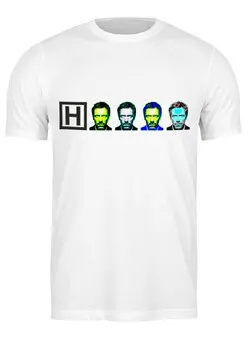 Заказать мужскую футболку в Москве. Футболка классическая Dr. House_4 от panopticum - готовые дизайны и нанесение принтов.