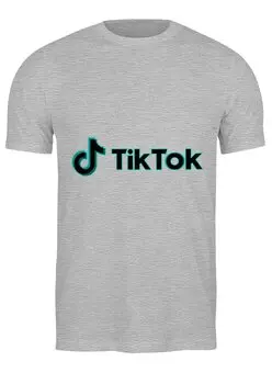 Заказать мужскую футболку в Москве. Футболка классическая Tik Tok от THE_NISE  - готовые дизайны и нанесение принтов.