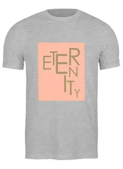 Заказать мужскую футболку в Москве. Футболка классическая Eternity от Tatutati - готовые дизайны и нанесение принтов.