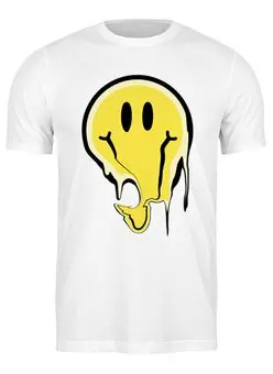 Заказать мужскую футболку в Москве. Футболка классическая Smile от print.io  - готовые дизайны и нанесение принтов.