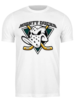 Заказать мужскую футболку в Москве. Футболка классическая Mighty Ducks v.950 от Mesk08 - готовые дизайны и нанесение принтов.