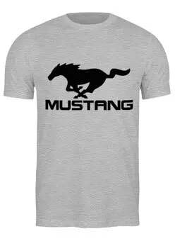 Заказать мужскую футболку в Москве. Футболка классическая Mustang  от TheAndarz  - готовые дизайны и нанесение принтов.