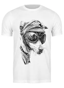 Заказать мужскую футболку в Москве. Футболка классическая Собака от Антон Пак - готовые дизайны и нанесение принтов.
