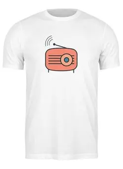 Заказать мужскую футболку в Москве. Футболка классическая Радио от Metronomy - готовые дизайны и нанесение принтов.