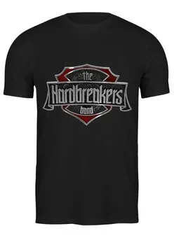 Заказать мужскую футболку в Москве. Футболка классическая HARDBREAKERS men's black t-shirt от agapofff - готовые дизайны и нанесение принтов.