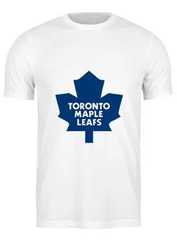 Заказать мужскую футболку в Москве. Футболка классическая Toronto Maple Leafs от BURNSHIRTS - готовые дизайны и нанесение принтов.