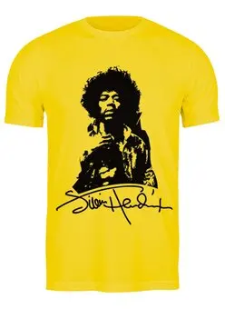 Заказать мужскую футболку в Москве. Футболка классическая Jimi Hendrix от Djimas Leonki - готовые дизайны и нанесение принтов.