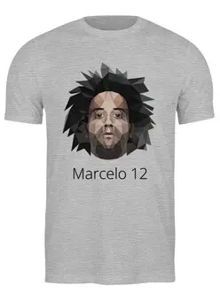 Заказать мужскую футболку в Москве. Футболка классическая Marcelo 12 от madridistastore - готовые дизайны и нанесение принтов.